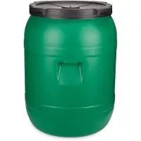 Garronda Regenton 220L kunststof vat levensmiddelcontainer van HDPE voor huis en tuin - GD-0078 Groen