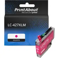 PrintAbout Huismerk vervangt Brother LC-427XLM Inktcartridge Magenta Hoge capaciteit