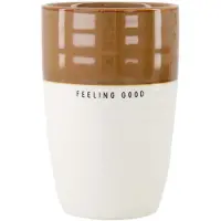Zusss Mok L Feeling Good Keramiek White / Brown