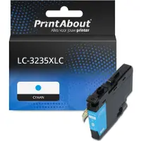 PrintAbout Inktcartridge LC-3235XLC Cyaan Hoge capaciteit geschikt voor Brother