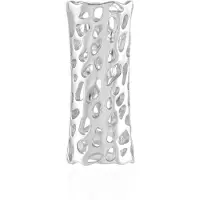 Cavill - Moderne Zilveren Hanger - 925 Sterling Zilver - Lichtgewicht, Gepolijst, Rechthoekig Abstract Design - Elegante Zilveren Sieraden