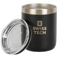 Swiss Tech Swiss-Tech ST071011 – Thermobeker 295 ml – RVS 304 – Dubbelwandige vacuümisolatie – Direct drinkdeksel – Poedercoating