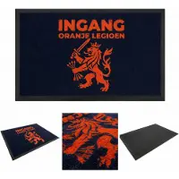 Hamat WK 2026 deurmat - deurmat - droogloopmat - schoonloopmat - wk 2026 mat - ingang oranje legioen leeuw - 45 x 75 cm
