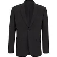 Fundamentals - Heren slim fit blazer - THE FLEX SUIT - Slim/Tall fit - Donkergrijs - Maat: 54