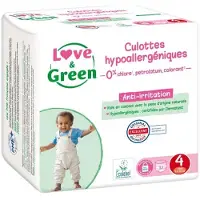 Love & Green Hypoallergene Luierbroekjes 32 Broekjes Maat 4 (8-15 kg)
