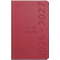 Ryam | Studie agenda DeLuxe | 2026/2027 | Genaaid gebonden | 12 mnd | B6 | Rood |