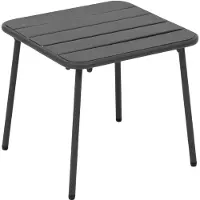 Hespéride Bijzettafel / tuin salon tafel Phuket - metaal - antraciet - 45 x 45 x 41 cm - voor buiten