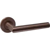 Intersteel deurkruk Q 01 op rozet verdekt ø52x6mm - PVD brons