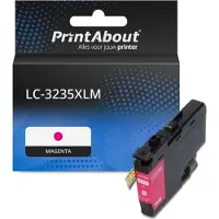 PrintAbout Inktcartridge LC-3235XLM Magenta Hoge capaciteit geschikt voor Brother