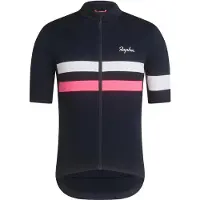 Rapha Maillot Manches Courtes Brevet Bleu Navy/Rose || Maat: M