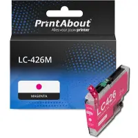 PrintAbout Inktcartridge LC-426M Magenta geschikt voor Brother