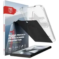 Rosso Privacy Screen Protector Geschikt voor Samsung Galaxy S24 Ultra - 9H Gehard Glas - Met Installatietray - Case Friendly Tempered Glass - Anti Spy - Eenvoudige Installatie