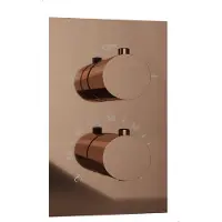 FortiFura Calvi Thermostatische Inbouwkraan - met inbouwdeel - PVD - geborsteld koper SW1159496