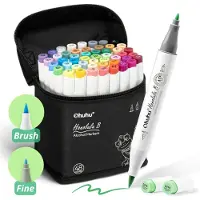 Ohuhu - Honolulu B Brush & Fine - Alcohol Art Markers - 48 kleuren