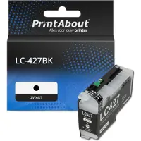 PrintAbout Huismerk vervangt Brother LC-427BK Inktcartridge Zwart