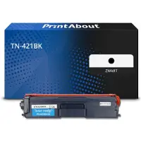 PrintAbout Toner TN-421BK Zwart geschikt voor Brother
