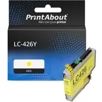 PrintAbout Huismerk vervangt Brother LC-426Y Inktcartridge Geel