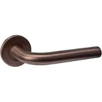 Intersteel deurkruk Q 02 op rozet verdekt ø52x6mm - PVD brons