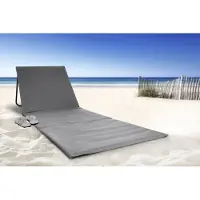 Intimo 1 Strandmat - Strandmat - 1 Stuks - Grijs - 100x51x41cm - strand stoel - sneldrogend schuim