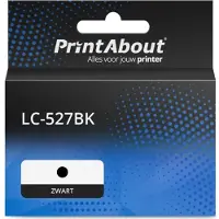 PrintAbout Huismerk vervangt Brother LC-527BK Inktcartridge Zwart