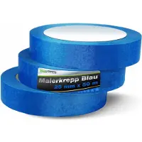 Gold tools Blauwe bordtape 25 mm x 50 m - 3 rollen