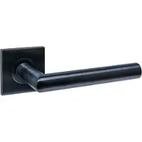 Intersteel deurkruk Q 04 op rozet 53x53x6mm pvd zwart
