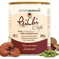 NATURAMedicatrix ReiChi Café - Reishi Paddenstoel Koffie met Kokos, Ginseng & Guarana - Magnesium & Vitamine B12 - Energie en Focus Ondersteuning - Vegan - 300 g