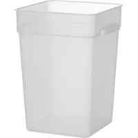 Super Merchant voedselcontainer 20 liter transparant BPA-vrij met schaalverdeling stapelbaar magnetronbestendig horeca
