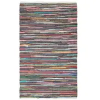 Homescapes Handgeweven katoenen Chindi-vloerkleed met kleurrijke strepen, 90 x 150 cm