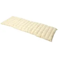 Homescapes Tuinbank Kussen – Creme – 3 Zitter Zitkussen – 143x42 cm – 100% Katoen – Wasbaar – Comfortabel & Stevig