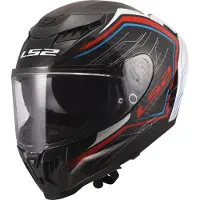 LS2 FF807 Dragon Subic, integraalhelm ,Zwart/Wit/Blauw/Rood ,M