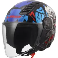 LS2 OF616 Airflow II Zombie II Open-Face Helm Maat