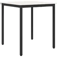 vidaXL Eettafel Wit 70 x 70 x 75 cm Massief grenenhout