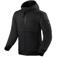 REV'IT! Oakwood Hoodie, stoffen jas ,zwart ,L