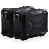 SW-Motech TRAX ADV aluminium behuizingssysteem - Zwart. 37/37 l. Suzuki DR-Z4S / SM (25-).