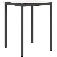vidaXL Bartafel Wit 80 x 80 x 105 cm Massief grenenhout