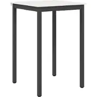 vidaXL Bartafel Wit 70 x 70 x 105 cm Massief grenenhout