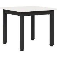 vidaXL Salontafel Wit 40 x 40 x 36 cm Massief grenenhout