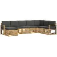 Syfax Buiten bankenset 8 pcs Wit en antracietkleurig
