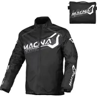 Macna Rainossi motorregenjas, zwart/wit, 3XL