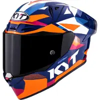 Kyt R1R Diamond, integraalhelm ,Blauw/Wit/Oranje ,XXL