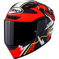 Suomy Track-1 Sam Lowes Replica 2025, integraalhelm ,Mat Rood/Zwart/Wit/Geel ,M