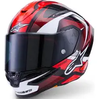 Alpinestars S-R7 Kinetis Integraalhelm Zwart/Wit/Rood XS