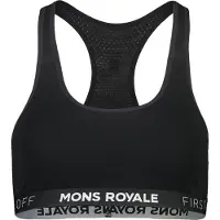 Mons Royale - Women's Sierra Sports Bra - Sportbeha L, zwart