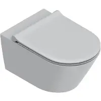 Catalano Zero Wandcloset 55cm Up-Fix - Mat Cement - Keramiek - Toiletten, Hangtoiletten - 8056214879262