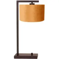Steinhauer Cacao tafellamp Stang 4884CA met goud velours kap