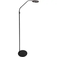 Steinhauer Exclusive - vloerlamp - Soleil2 - zwart - kunststof metaal - design lamp - LED - 4389ZW