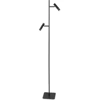 Steinhauer Vloerlamp Volari 4711ZW zwarte 2-lichts leeslamp met dim to warm LED