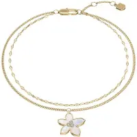 Fossil Armband 'SUTTON' goud / transparant / wit