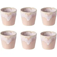 Costa Nova Grespresso espresso kopjes set van 6 in de kleuren Roze - 6 cm - 0,9 L